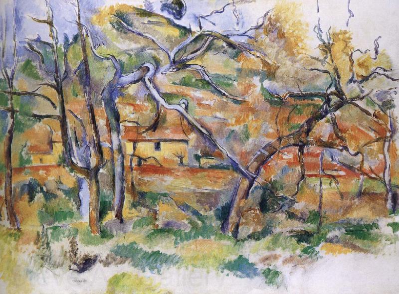 Paul Cezanne and tree house Spain oil painting art